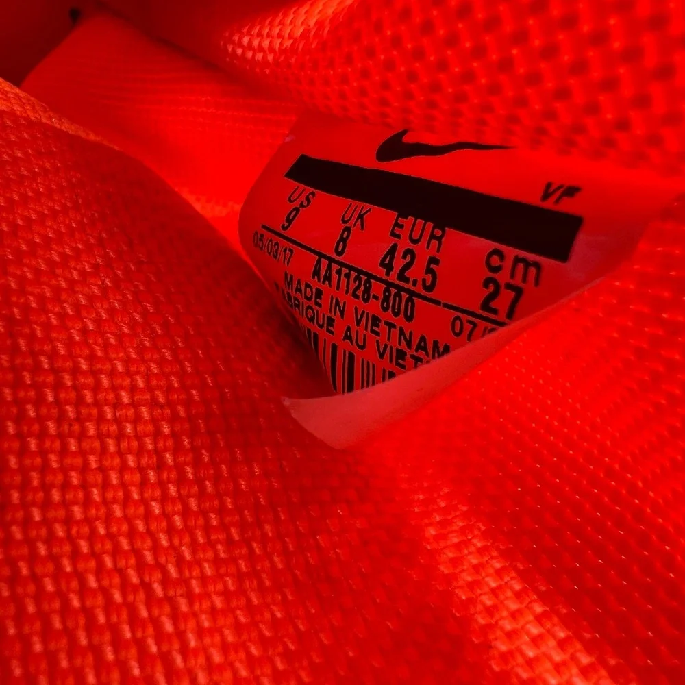 Nike SF Air Force 1 High Men's Size‎ 9 Total Orange Sneakers Shoes AA1128-800